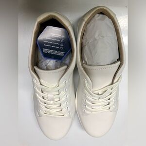Abeo Encore Lace Up White Leather Sneaker womens size 8
